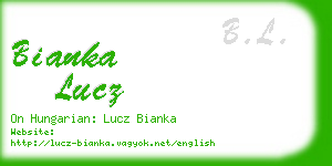 bianka lucz business card